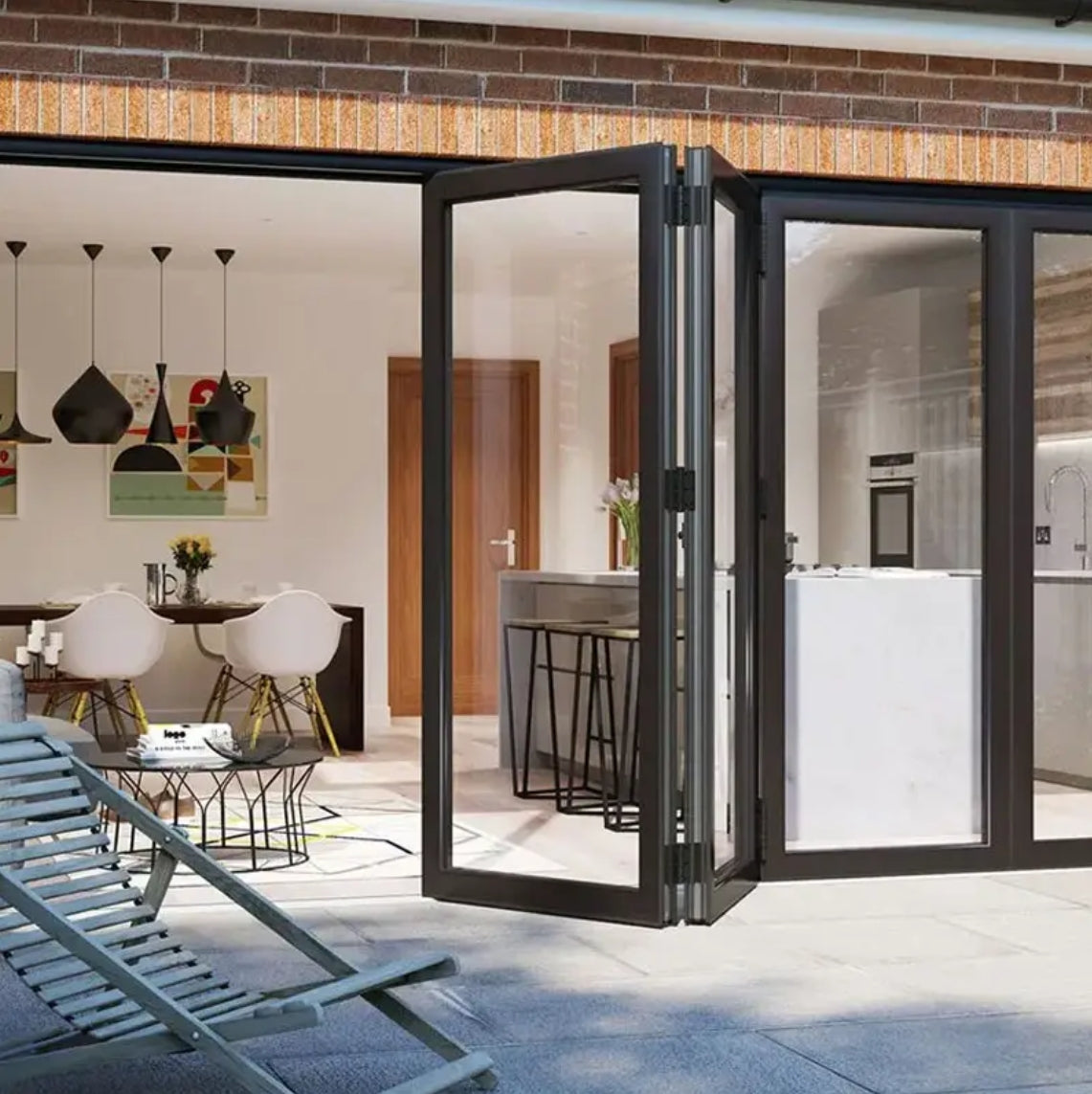 Modern Waterproof PT Glass Door Interior Security Swing Sliding Entry Door for Home Office Hotel Aluminum Material