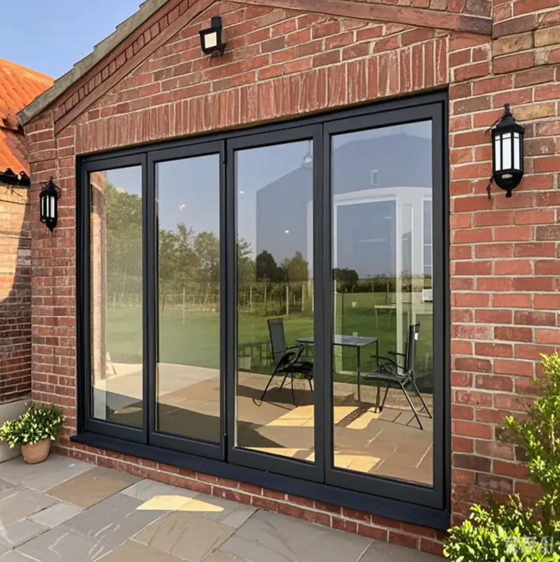 Modern Waterproof PT Glass Door Interior Security Swing Sliding Entry Door for Home Office Hotel Aluminum Material