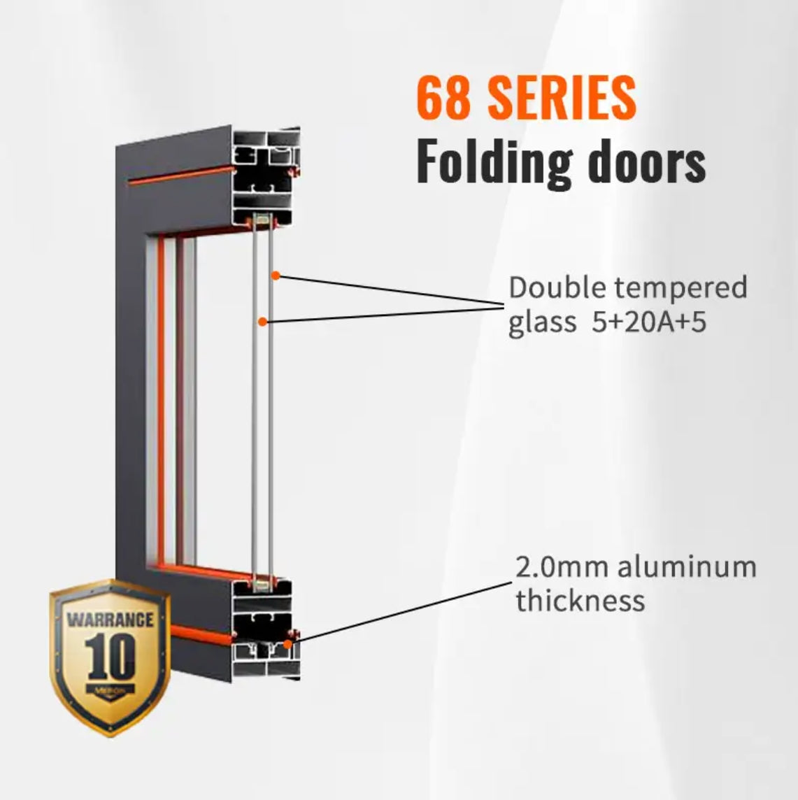 Modern Waterproof PT Glass Door Interior Security Swing Sliding Entry Door for Home Office Hotel Aluminum Material