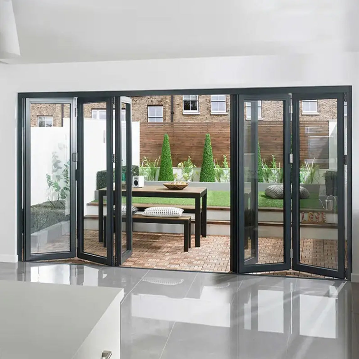 Modern Waterproof PT Glass Door Interior Security Swing Sliding Entry Door for Home Office Hotel Aluminum Material
