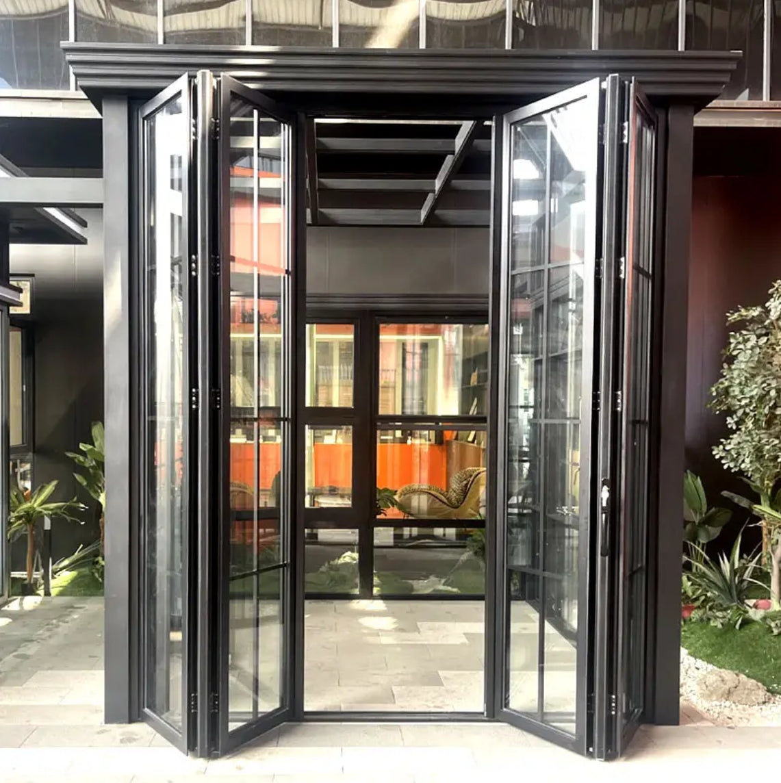Sliding Door Customized New Design Balcony Glass Door Double Tempered Glazed Energy Efficient Panoramic Aluminum Sliding Door