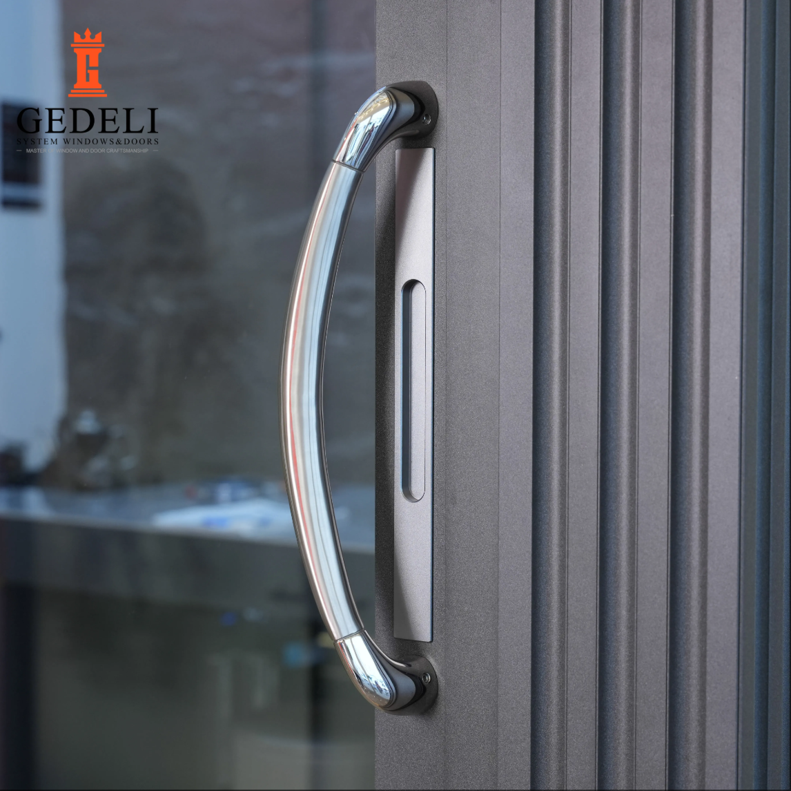 GEDELI Heavy Duty Push-Pull Aluminum Sliding Doors Custom Double Glazed Sliding Doors for Office Villas