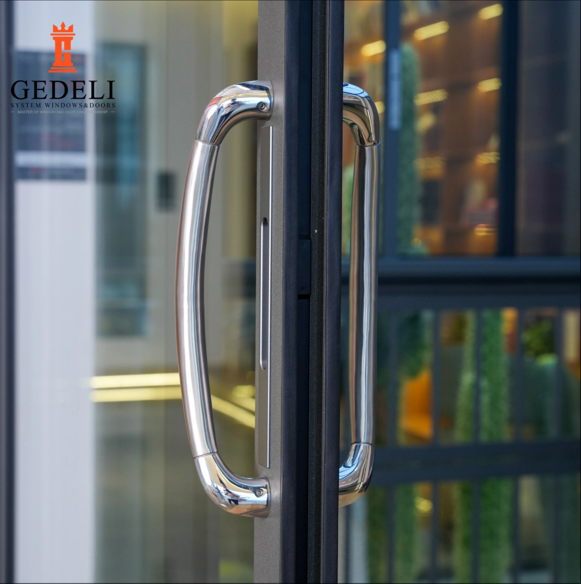 GEDELI Heavy Duty Push-Pull Aluminum Sliding Doors Custom Double Glazed Sliding Doors for Office Villas
