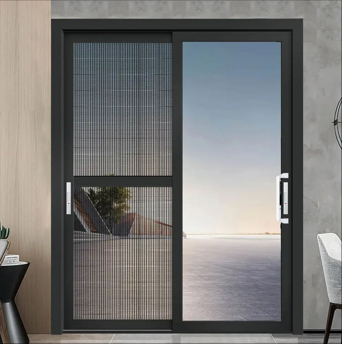 GEDELI Double Tempered Glass Aluminum Sliding Door Customized Sliding Patio Door Exterior Noiseless Sliding Door