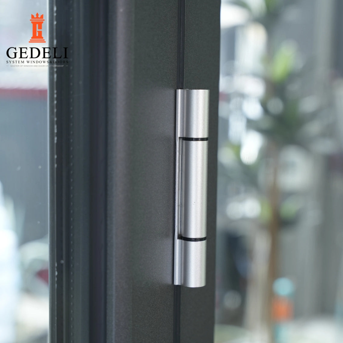 GEDELI Modern Design Aluminum Folding Patio Double Glass Doors House Movable Bi Folding Door