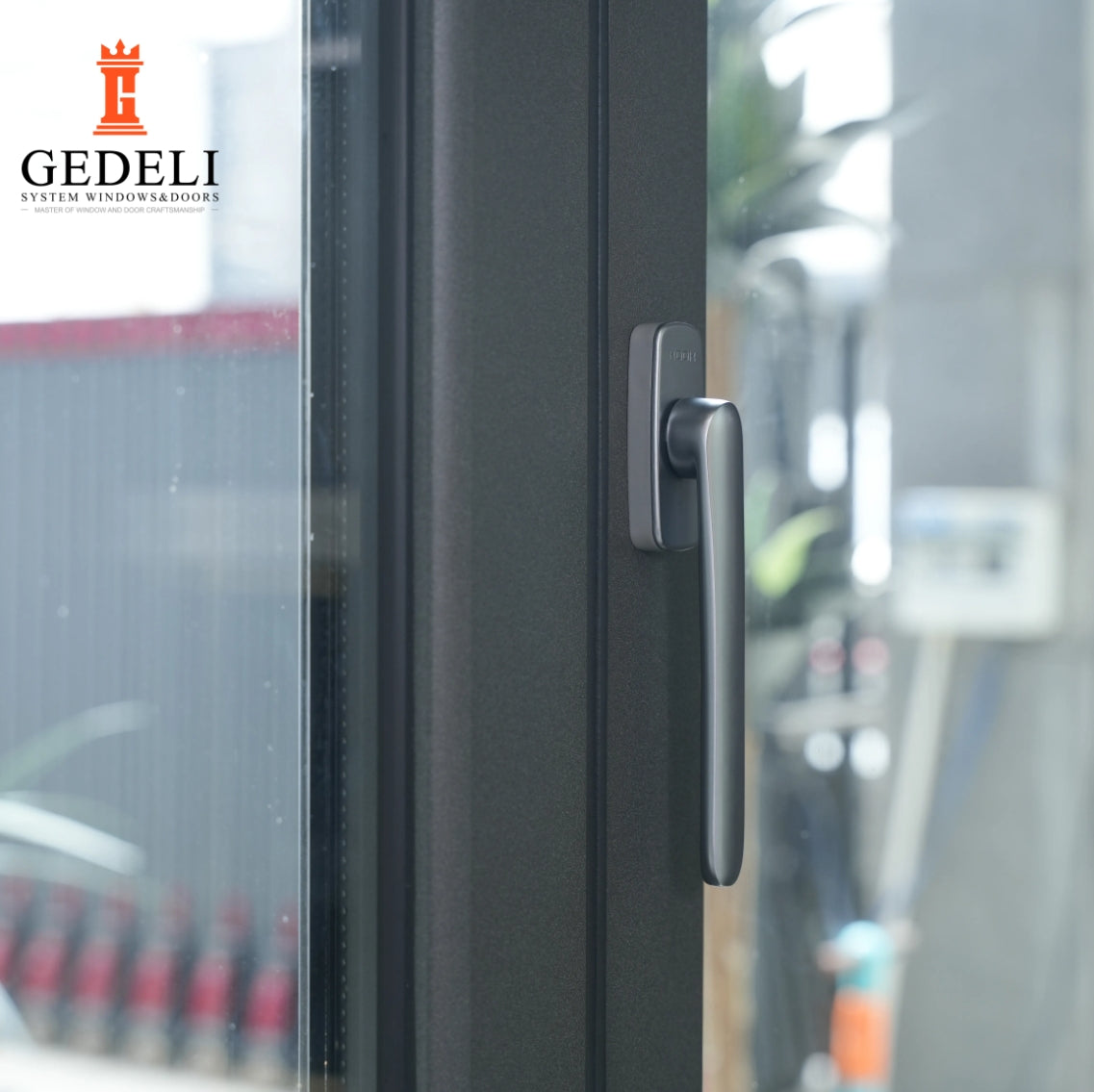 GEDELI Modern Design Aluminum Folding Patio Double Glass Doors House Movable Bi Folding Door