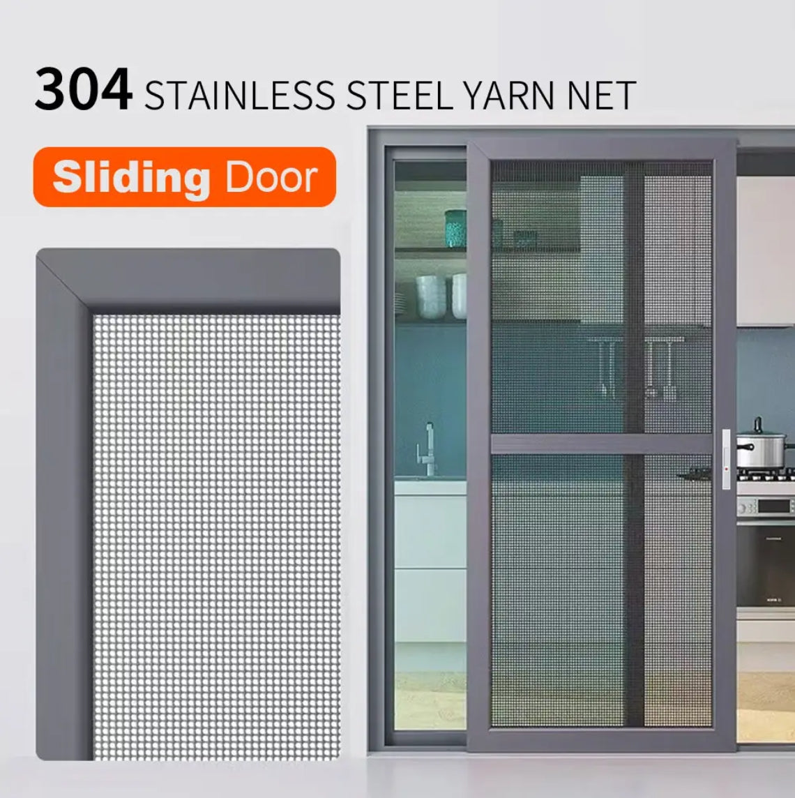 GEDELI Hurricane Impact Sliding Glass Door Double-Glazed High Performance Apartment Interior Patio Aluminum Sliding Doors