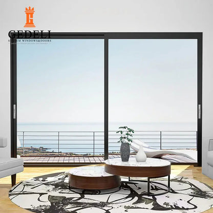 GEDELI High Quality Waterproof Sliding Glass Door Interior Patio Double Glazed Aluminium Door Lift Sliding Doors