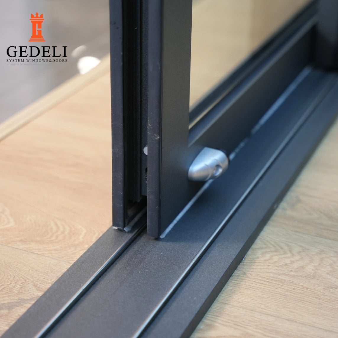 GEDELI Heavy Duty Push-Pull Aluminum Sliding Doors Custom Double Glazed Sliding Doors For Office Villas