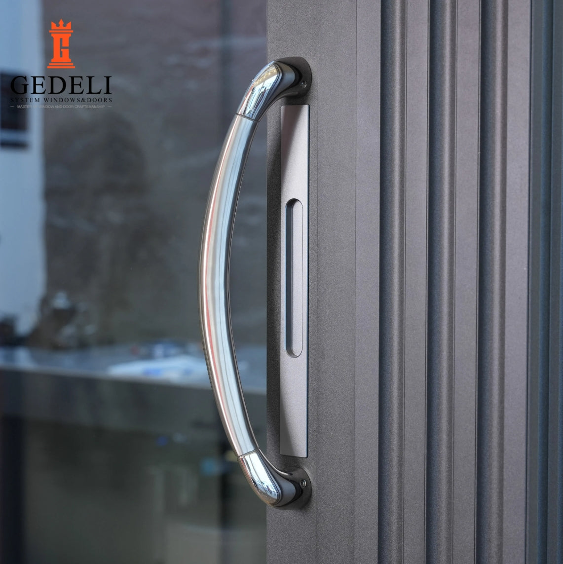 GEDELI Heavy Duty Push-Pull Aluminum Sliding Doors Custom Double Glazed Sliding Doors For Office Villas