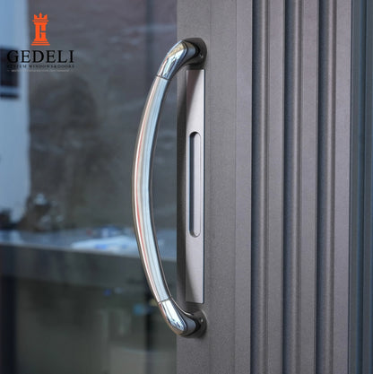 GEDELI Heavy Duty Push-Pull Aluminum Sliding Doors Custom Double Glazed Sliding Doors For Office Villas