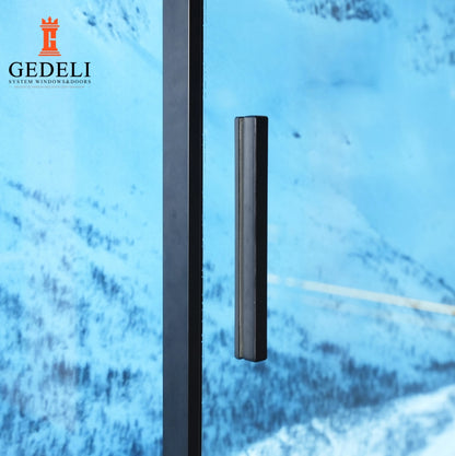 GEDELI Custom Double Glazed Sliding Doors Noiseless Residential High Quality Aluminum Sliding Glass Door For Offices