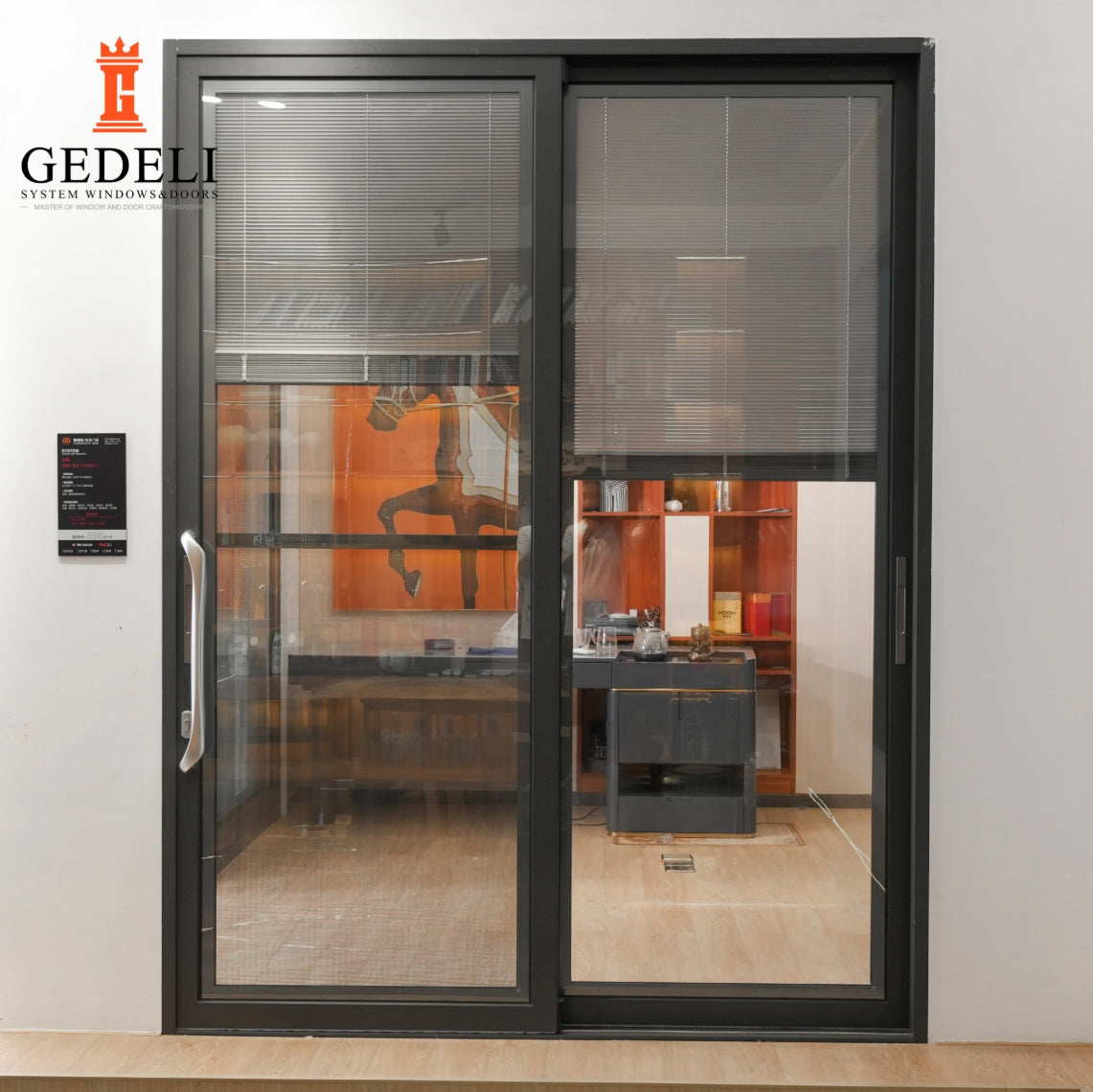 GEDELI Heavy Duty Thermal Break Sliding Aluminum Door Customized Double-glazed Sliding Doors