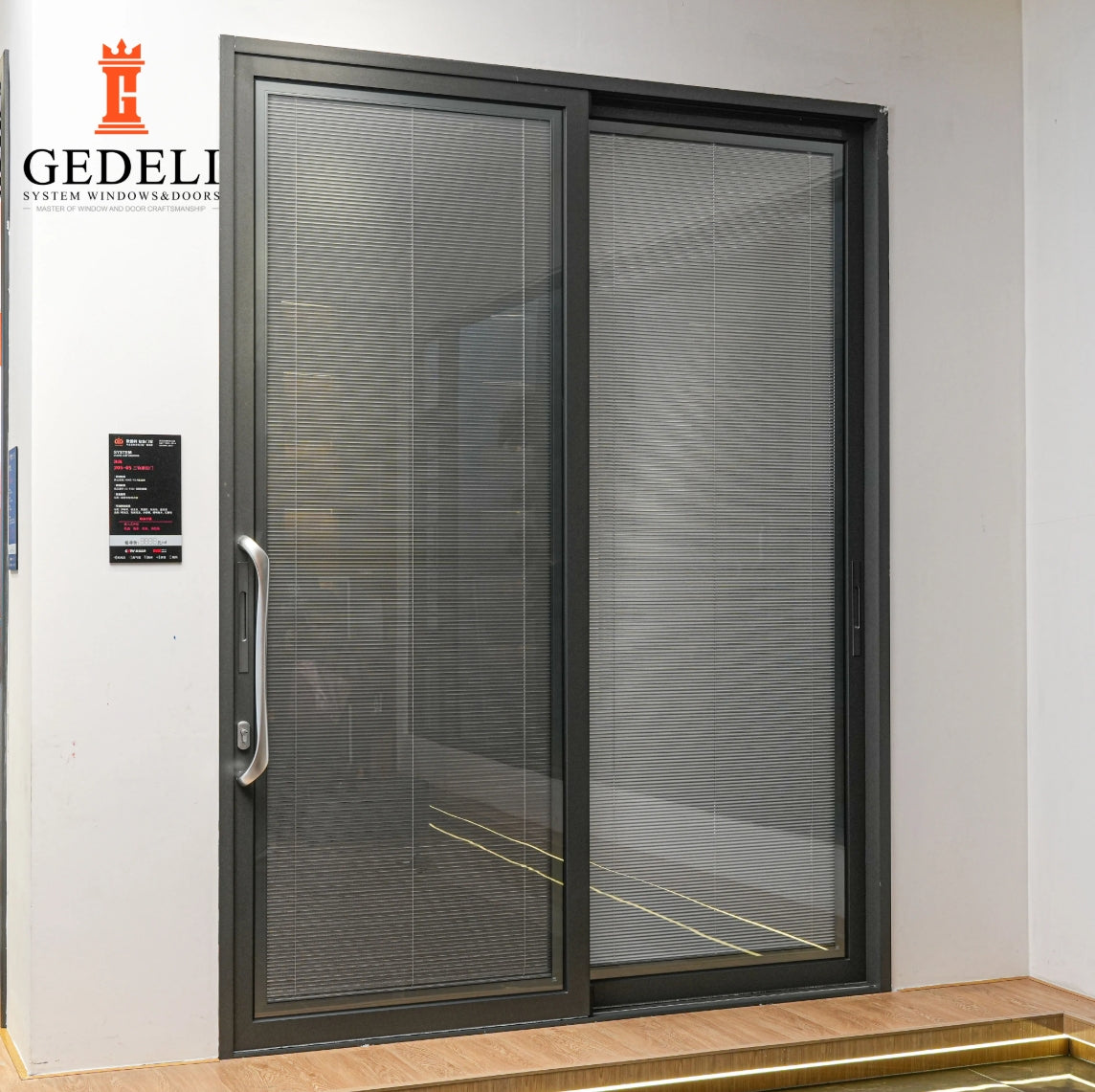 GEDELI Heavy Duty Thermal Break Sliding Aluminum Door Customized Double-glazed Sliding Doors