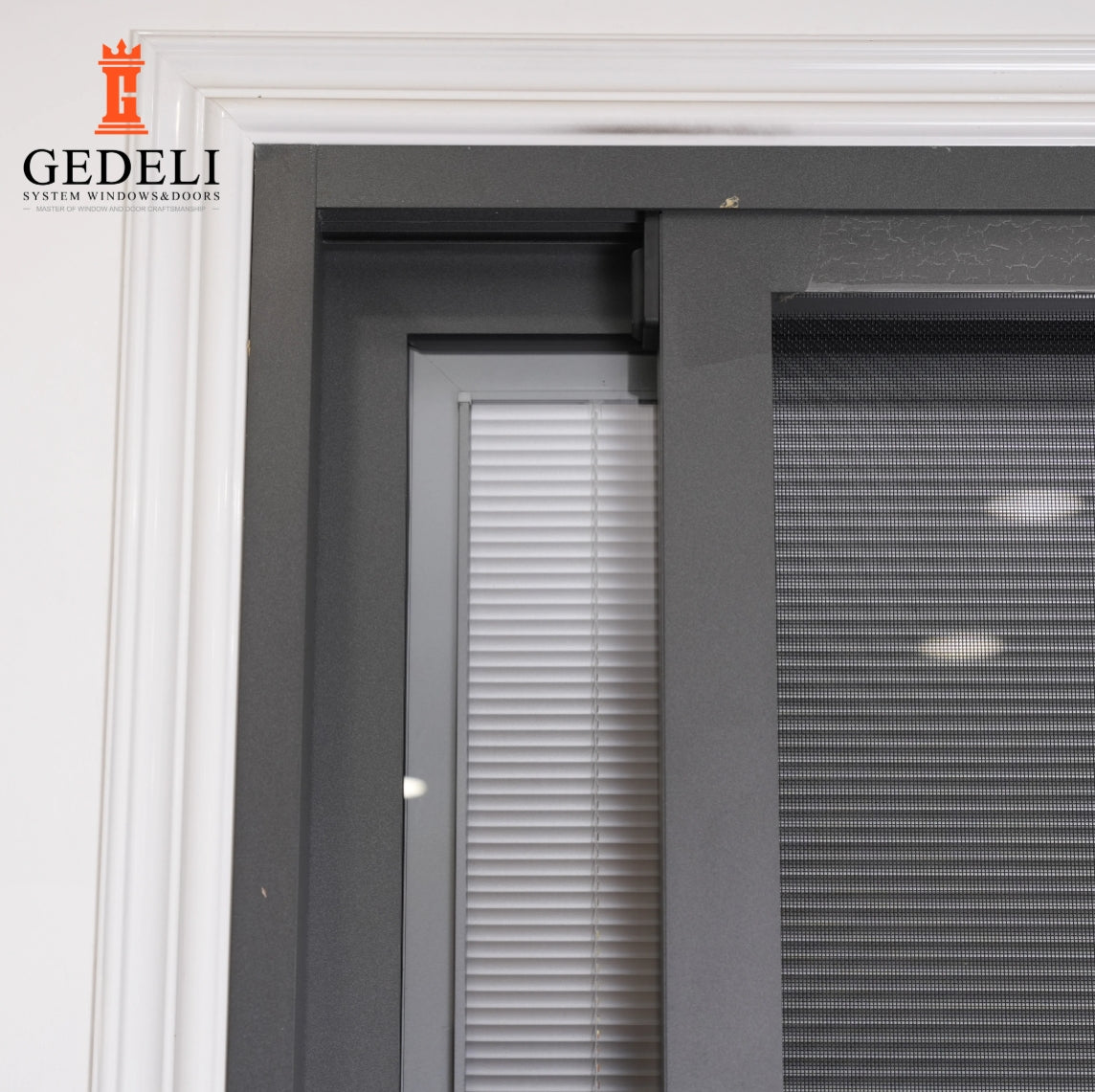 GEDELI Heavy Duty Thermal Break Sliding Aluminum Door Customized Double-glazed Sliding Doors