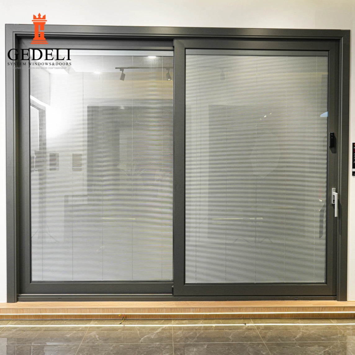 GEDELI Heavy Duty Modern Office Door Shutter Sliding Door External Glass Slide Large Sliding Patio Door Waterproof Soundproof