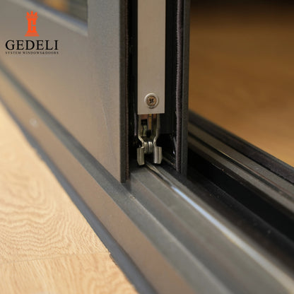 GEDELI Heavy Duty Modern Office Door Shutter Sliding Door External Glass Slide Large Sliding Patio Door Waterproof Soundproof