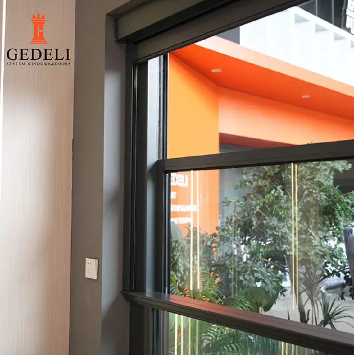 GEDELI House Hotel School Hurricane Protection Horizontal Sliding Window Electric Smart Lift up Window Aluminium Window