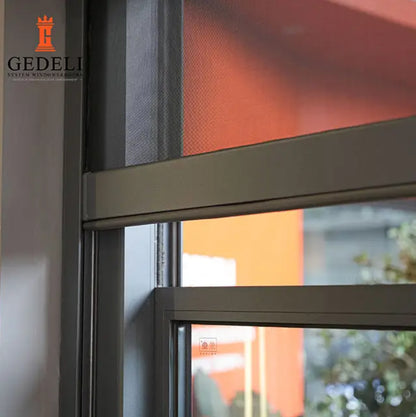 GEDELI House Hotel School Hurricane Protection Horizontal Sliding Window Electric Smart Lift up Window Aluminium Window