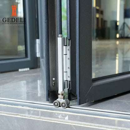 Large Modern Outdoor Aluminum Sliding Doors Waterproof Glass Hardware Double Stainless Steel Aluminum Alloy Wooden Crate 5 Years