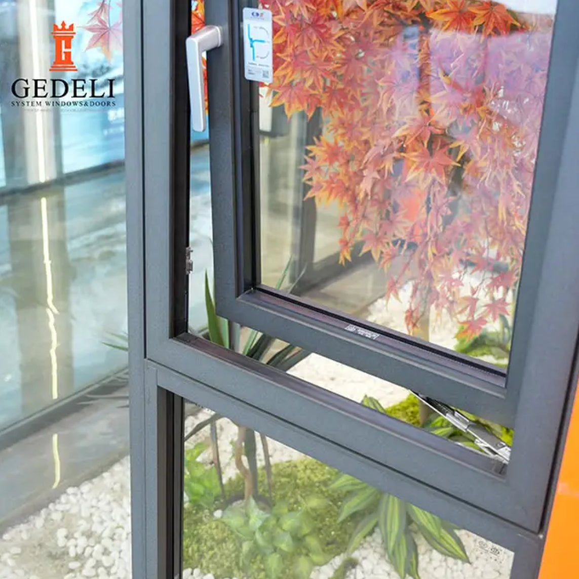 Modern glass design custom high quality casement Windows aluminum fire Windows