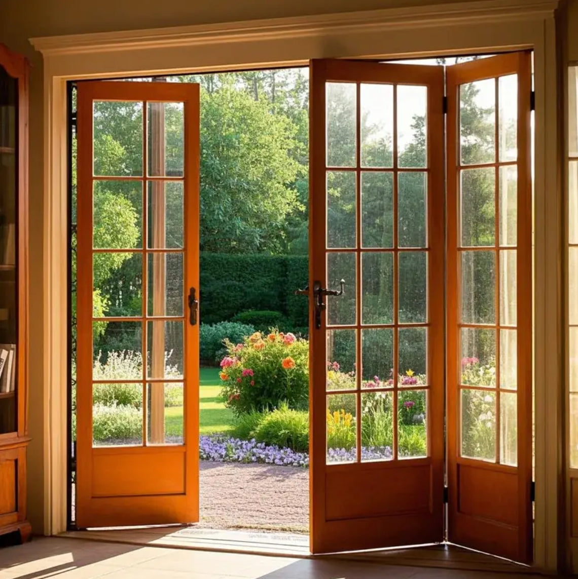 Best Price Solid Interior Door 1 Full Lite Mirror Push-Pull Flat Folding Bathroom Sliding Door Certified Sliding Glass Door