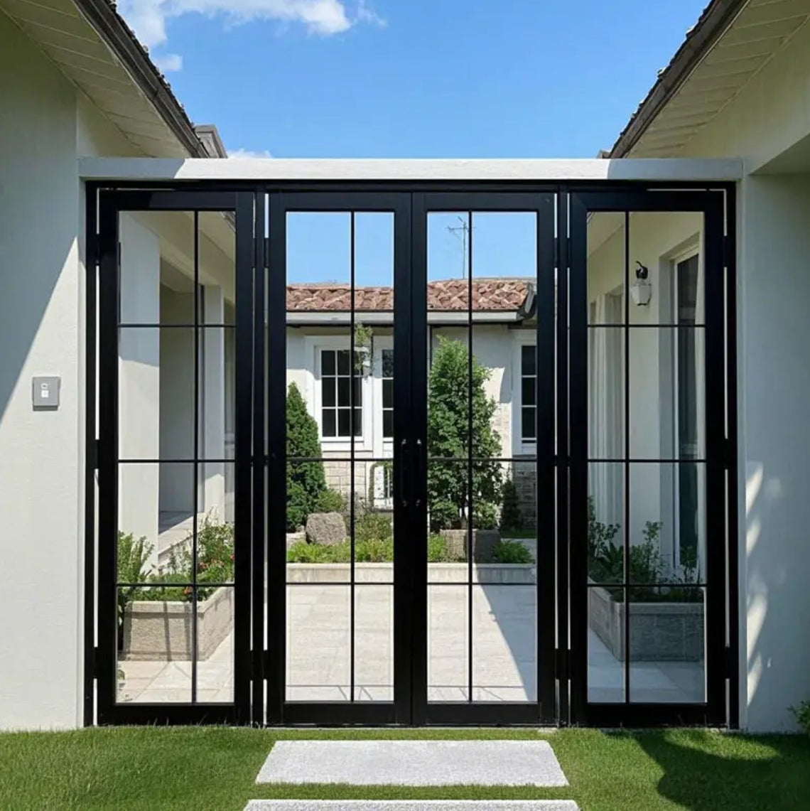 Heavy Duty Hurricane Proof Villa Aluminum Slide Folding Glass Doors Sunroom Waterproof Tempered Glass Bifold Patio Door